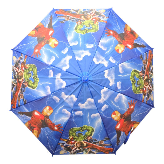 Kids Children Avengers Hulk Ironman Thor Umbrella Characters Rainwear 80cm Winter - My Store