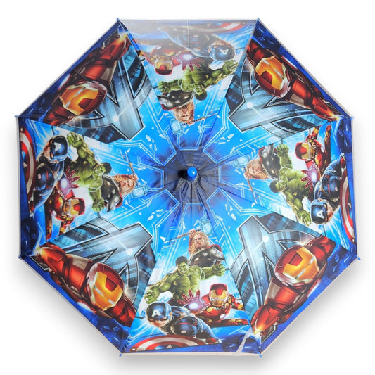 Kids Children Avengers Hulk Ironman Thor Umbrella Characters Rainwear 80cm Winter - My Store
