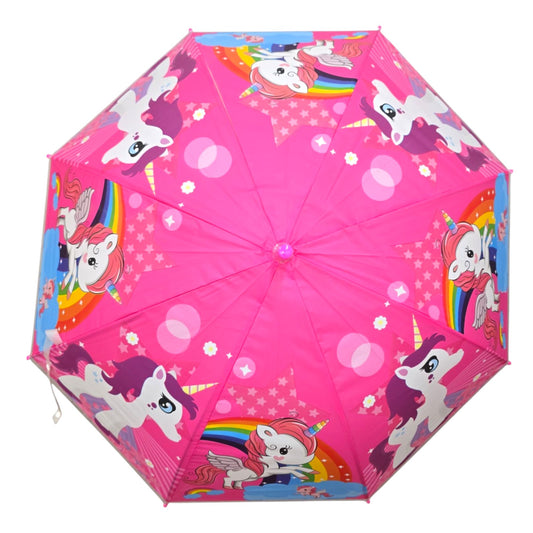 Kids Children My Little Pony Pink Umbrella Characters Rainwear 80cm Winter - My Store