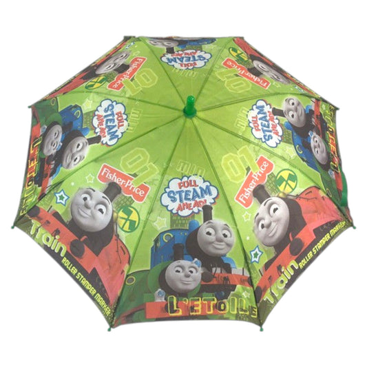 Kids Children Thomas The Tank Engine Green Umbrella Characters 80cm Rainwear Winter - My Store