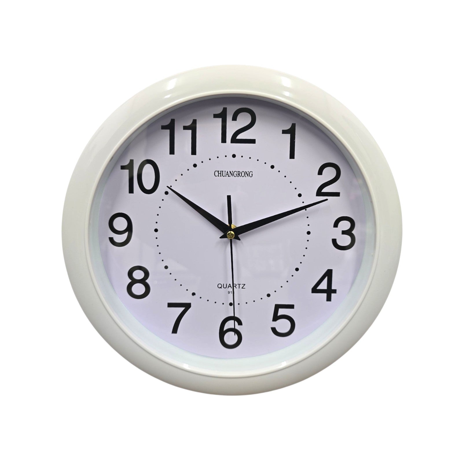 Concise Silent Non-Ticking Wall Clock Quartz- White 30cm - My Store