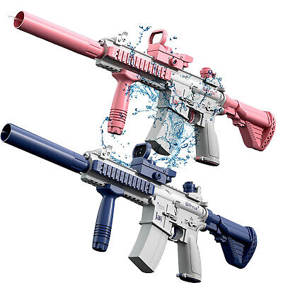 Rechargable 62cm High-Pressure Electric Water Gun Automatic & Battery Powered Water Blaster 180CC Large Water Storage Water Pistol toy - Homeware Discounts
