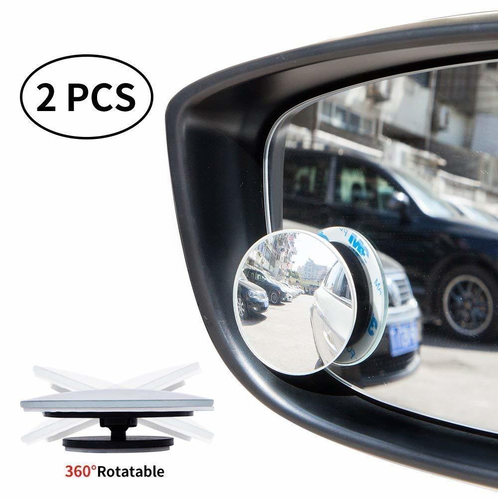 Blind Spot Mirror Set Round HD  Convex Rear Side View Mirror 360° Rotatable Blind Spot Auxiliary Rearview Mirror - Homeware Discounts