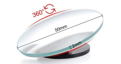 Blind Spot Mirror Set Round HD  Convex Rear Side View Mirror 360° Rotatable Blind Spot Auxiliary Rearview Mirror - Homeware Discounts