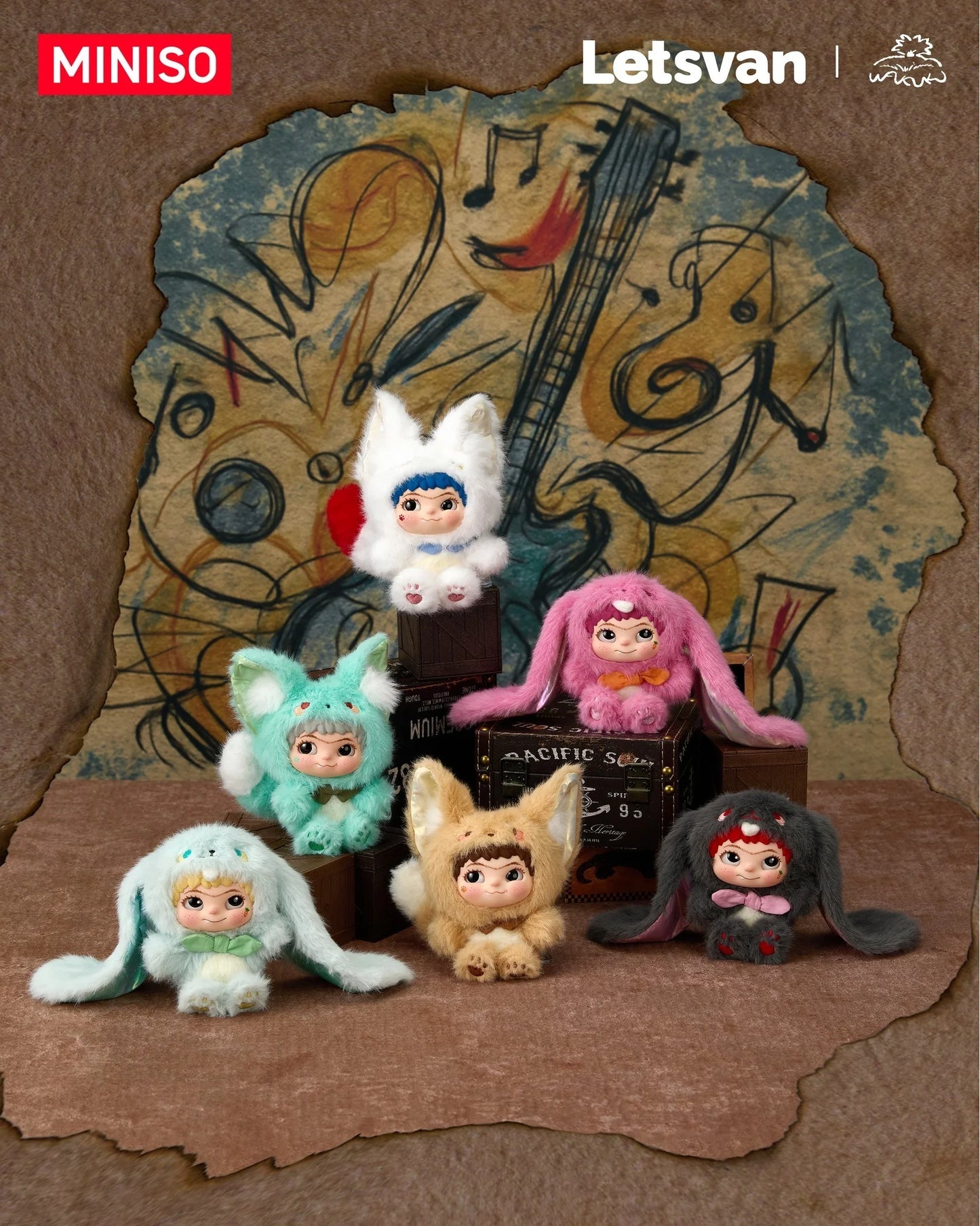 WAKUKU Fox & Bunny Trick or Treat Series Plush V2 Blind Box - My Store