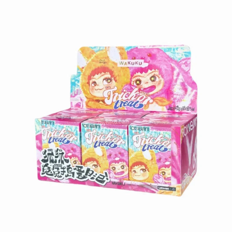 WAKUKU Fox & Bunny Trick or Treat Series Plush V2 Blind Box - My Store
