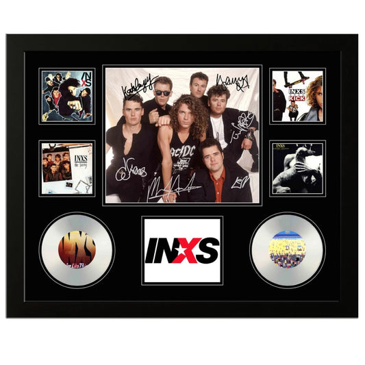 INXS CDs Signed Limited Photo Memorabilia Frame - My Store