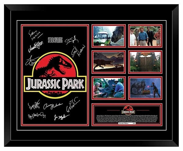 JURASSIC PARK ORIGINAL 1993 Signed Limited Photo Memorabilia Wooden Frame - My Store