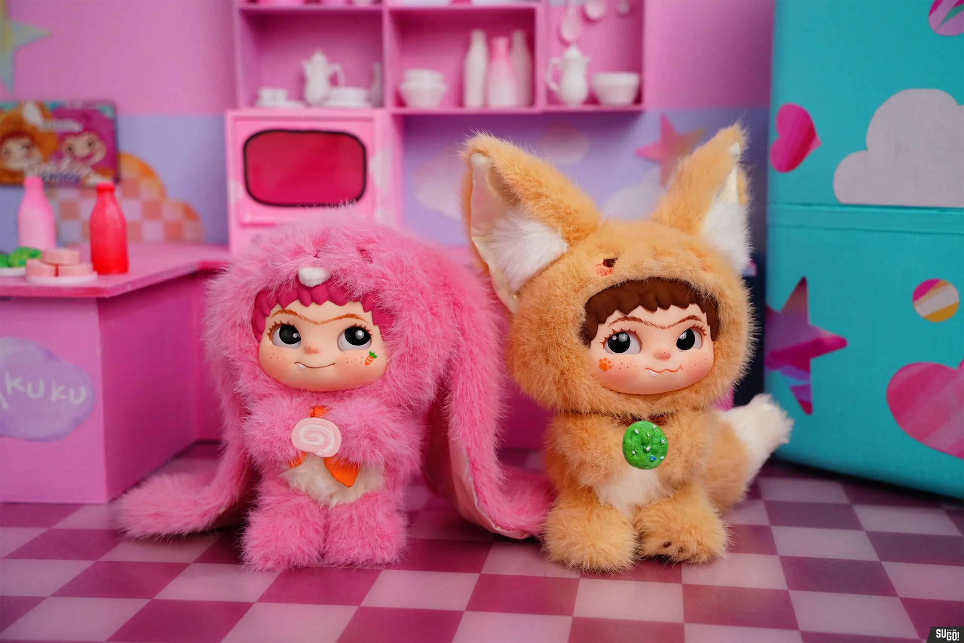 WAKUKU Fox & Bunny Trick or Treat Series Plush V2 Blind Box - My Store