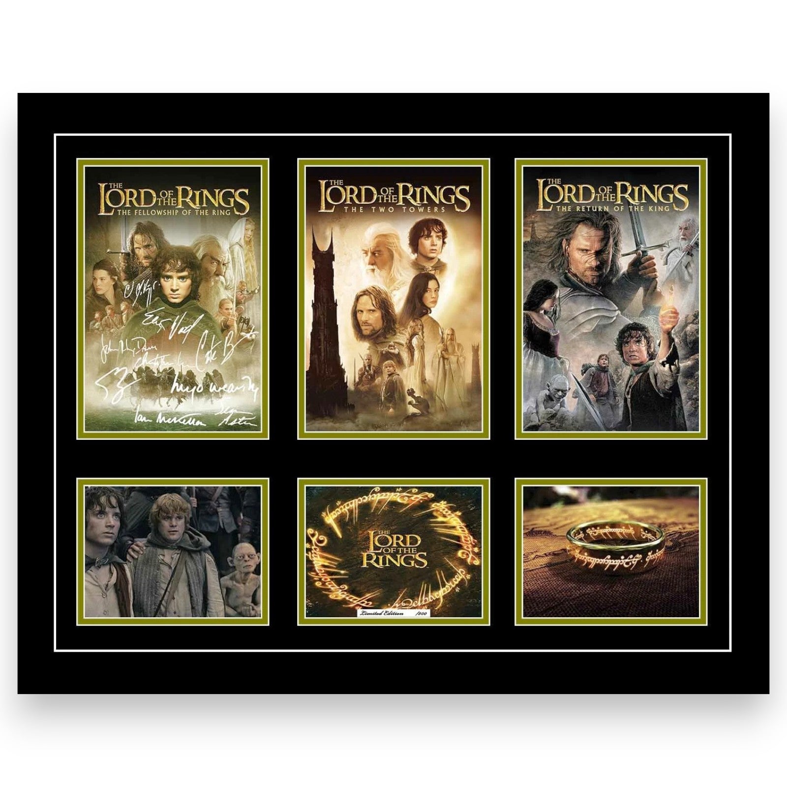 The Lord Of The Rings Trilogy Signed 56CM x 46CM Wooden Frame MEMORABILIA - My Store