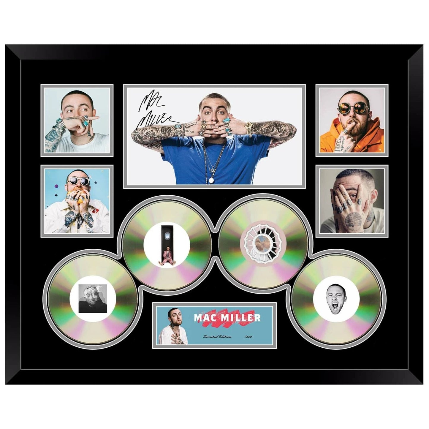 Mac Miller 4CD Signed Limited Photo Memorabilia Frame - My Store