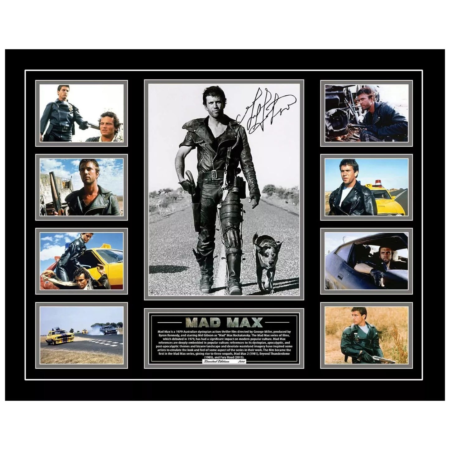 MAD MAX Mel Gibson Signed Limited Photo Memorabilia Frame - My Store
