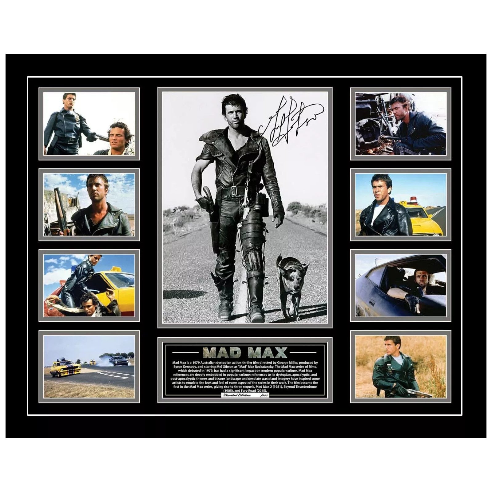 MAD MAX Mel Gibson Signed Limited Photo Memorabilia Frame - My Store