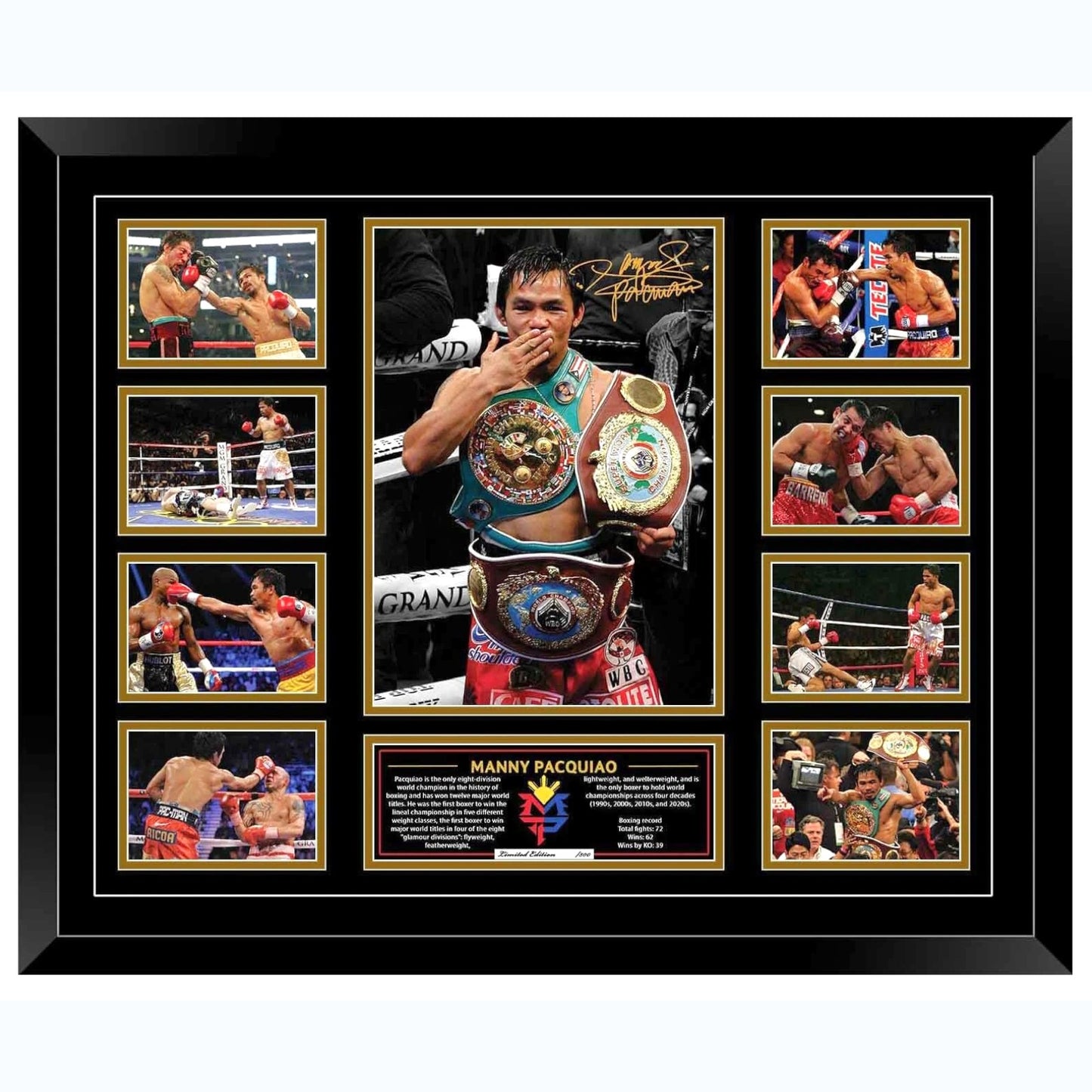 Manny Pacquiao Signed Limited Photo Memorabilia Frame - My Store