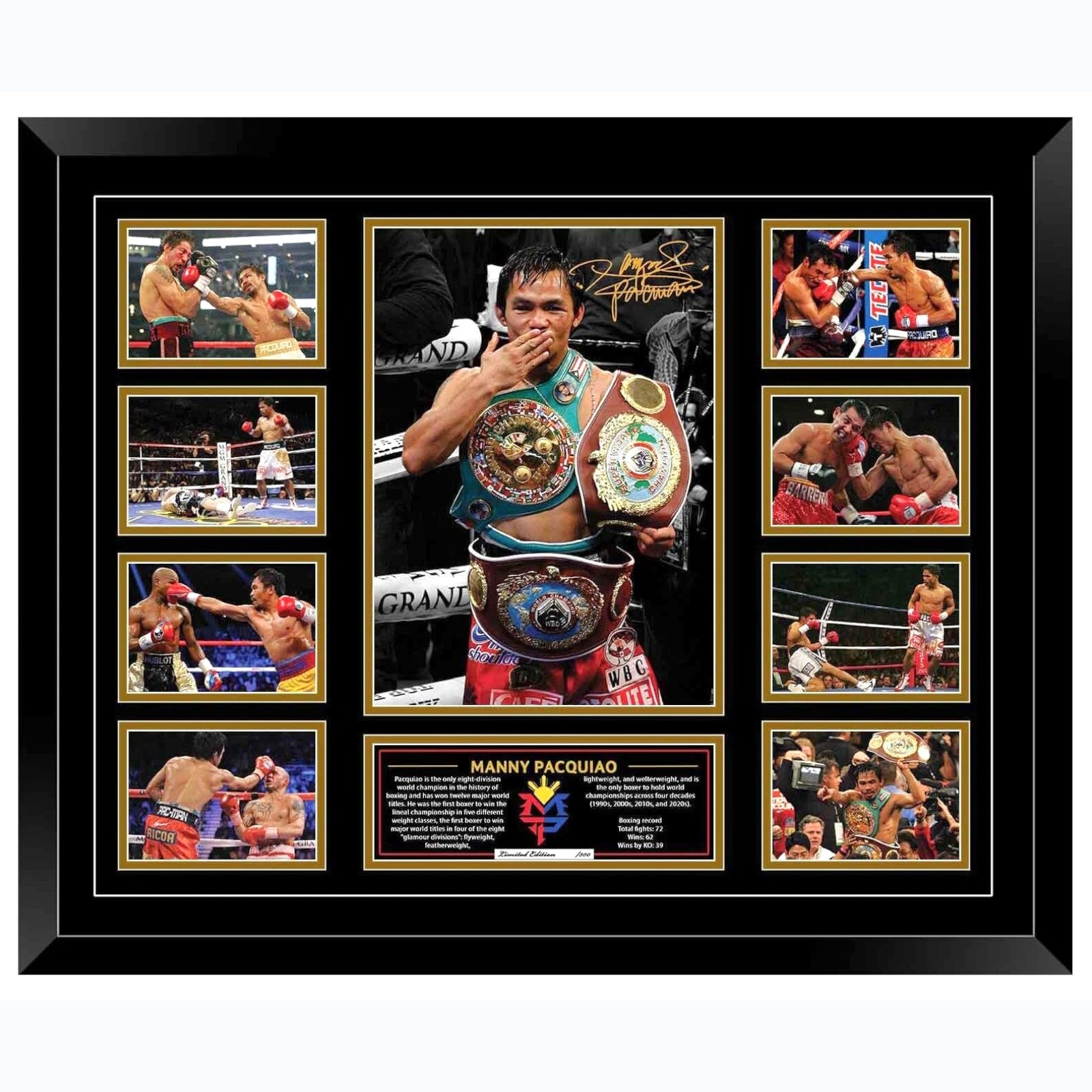 Manny Pacquiao Signed Limited Photo Memorabilia Frame - My Store