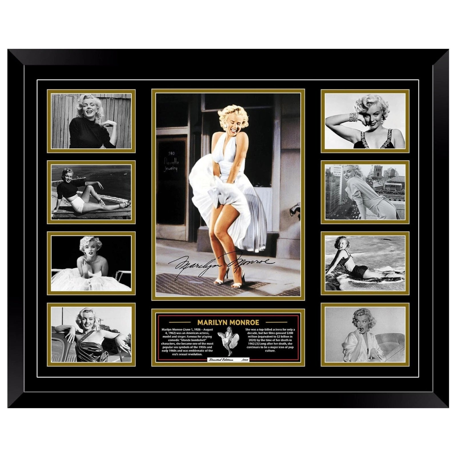 Marilyn Monroe Signed Limited Photo Memorabilia Frame - My Store