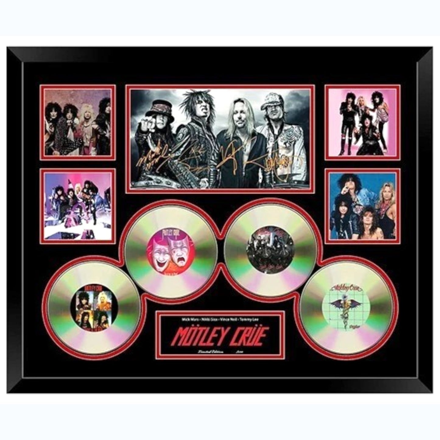 Motley Crue Dr. Feelgood Signed Limited Photo Memorabilia Frame - My Store