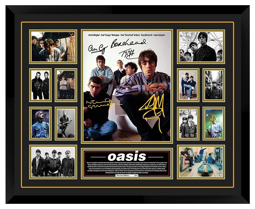 OASIS LIAM NOEL GALLAGHER Limited Photo Memorabilia Frame - My Store