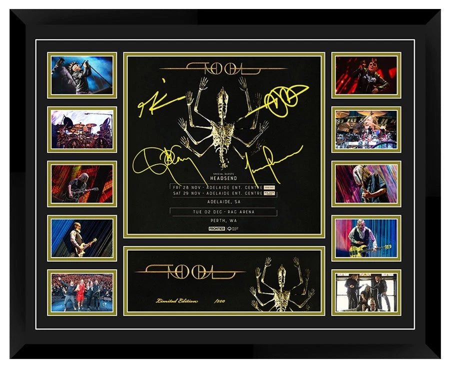 TOOL Australia Tour 2025 Signed Limited Photo Memorabilia Frame - My Store