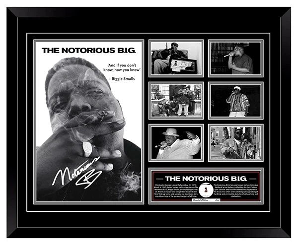 THE NOTORIOUS BIG BIGGIE SMALLS HYPNOTIZE Signed Limited Photo Memorabilia Frame