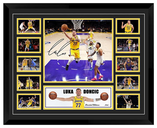 Luka Doncic LA Lakers Signed Limited Photo Memorabilia Frame