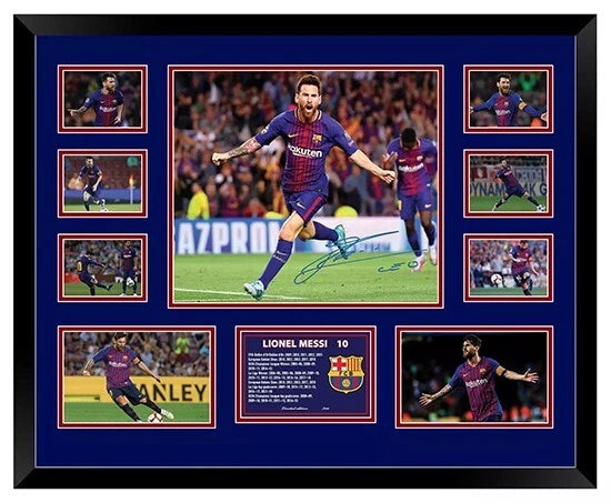 LIONEL MESSI 2018 BARCELONA FC Limited Photo Memorabilia Frame