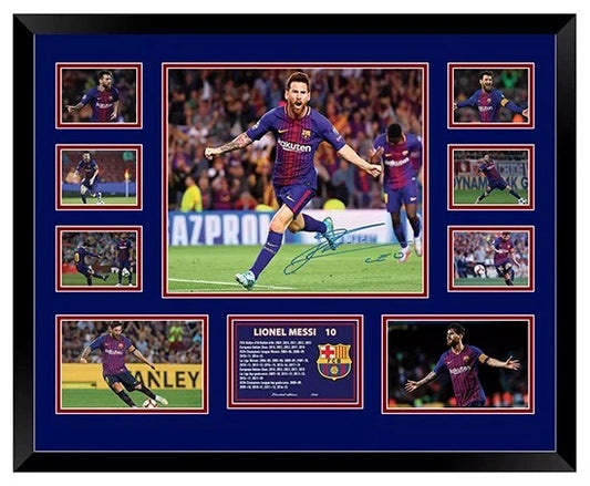 LIONEL MESSI 2018 BARCELONA FC Limited Photo Memorabilia Frame