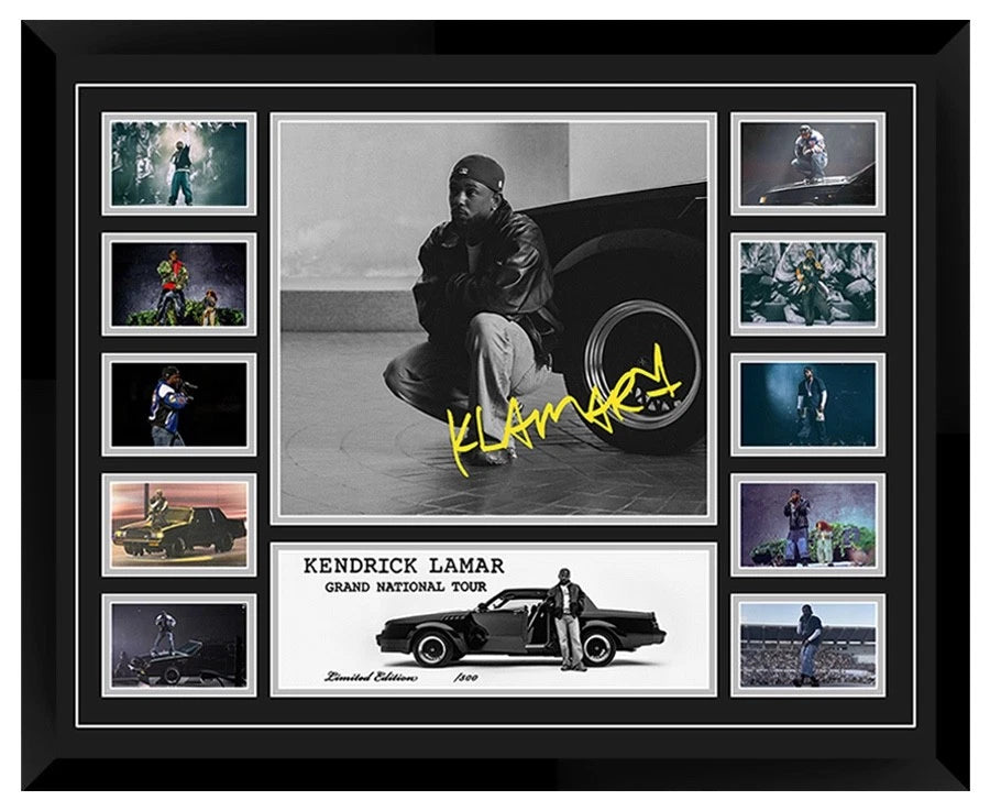 KENDRICK LAMAR GRAND NATIONAL Australia Tour 2025 Signed Limited Photo Memorabilia Frame