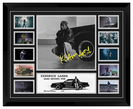 KENDRICK LAMAR GRAND NATIONAL Australia Tour 2025 Signed Limited Photo Memorabilia Frame