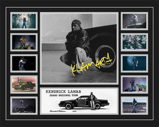 KENDRICK LAMAR GRAND NATIONAL Australia Tour 2025 Signed Limited Photo Memorabilia Frame