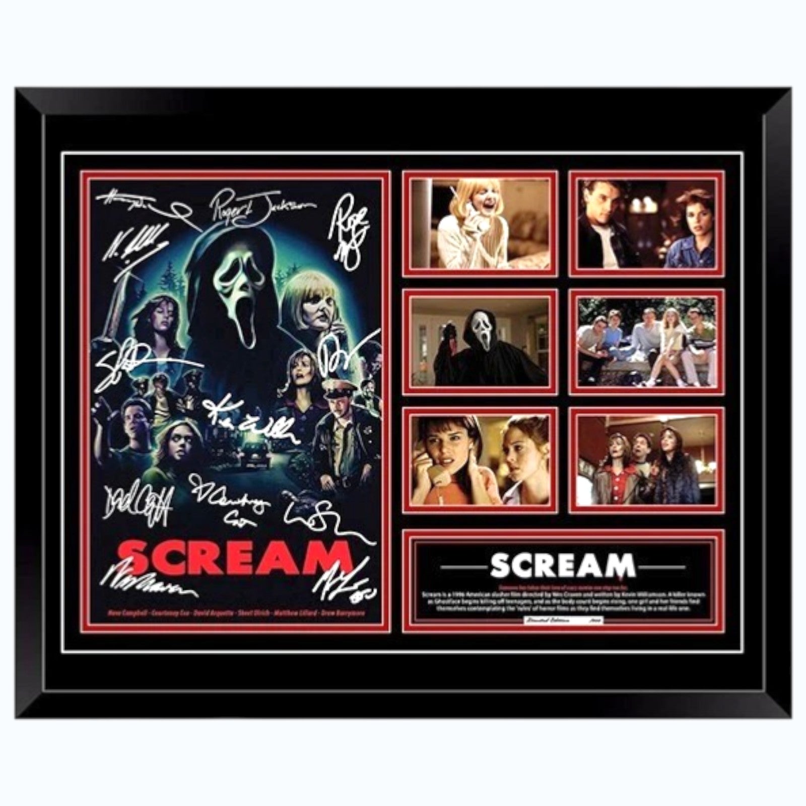 Scream (1996) Neve Campbell Courteney Cox Signed Limited Photo Memorabilia Frame - My Store