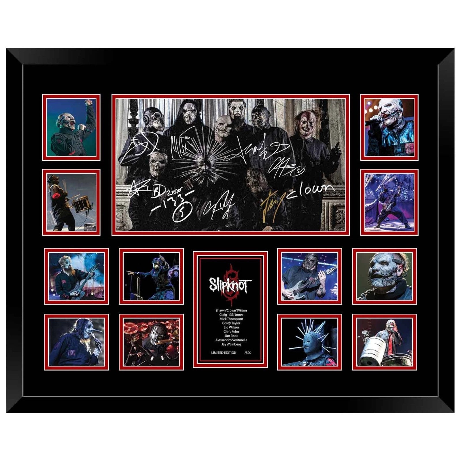 Slipknot Corey Taylor Signed Limited Photo Memorabilia Frame - My Store